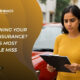 Car insurance renewal tips 2025 infographic showing review advice, KlaimPower’s Analyzer, and loyalty pitfalls