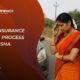 Odishas women discussing car insurance claim with advisor outside a rural office